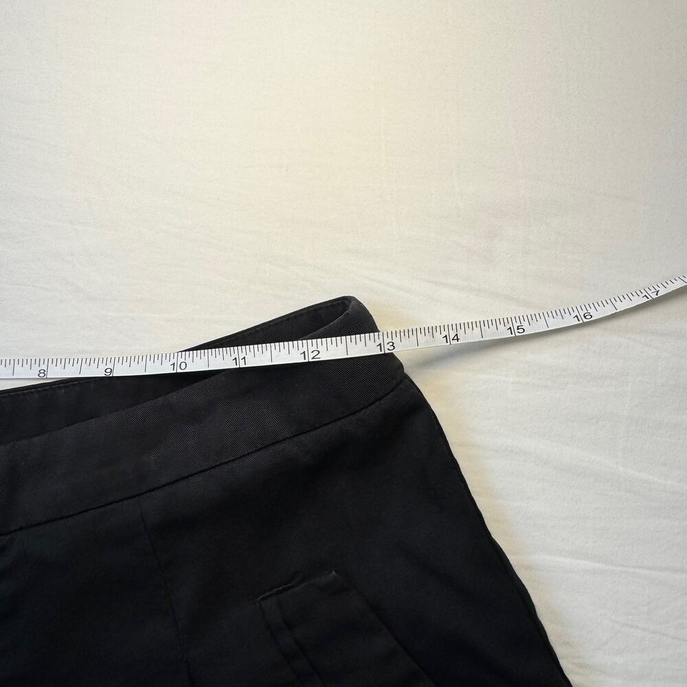 Anthropologie Coquille Black High-Rise Tailored Shorts Gold Button Women’s 2 - Picture 12 of 12